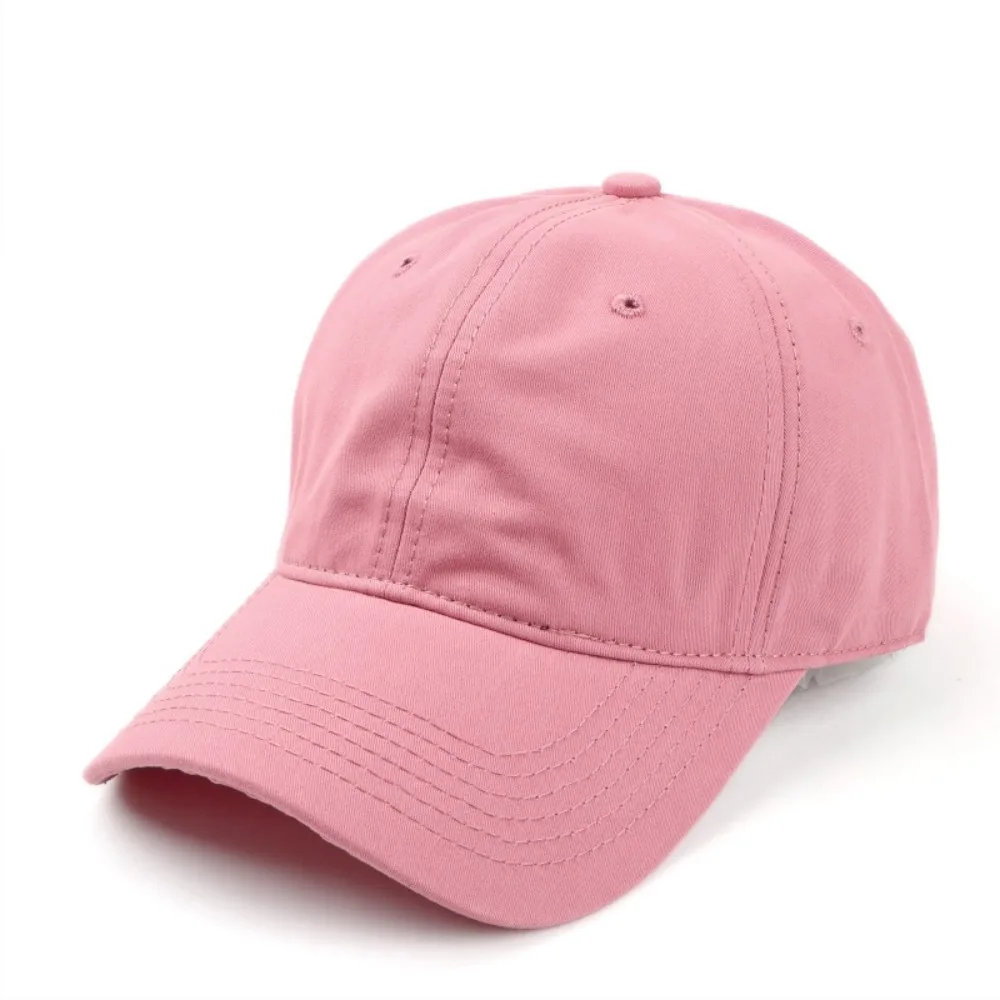قبعة الشمس بسيطة للجنسين بلون سادة قبعة بيسبول عادية من القطن الكوري قبعة ناعمة كاجوال رياضية ظلة في الهواء الطلق