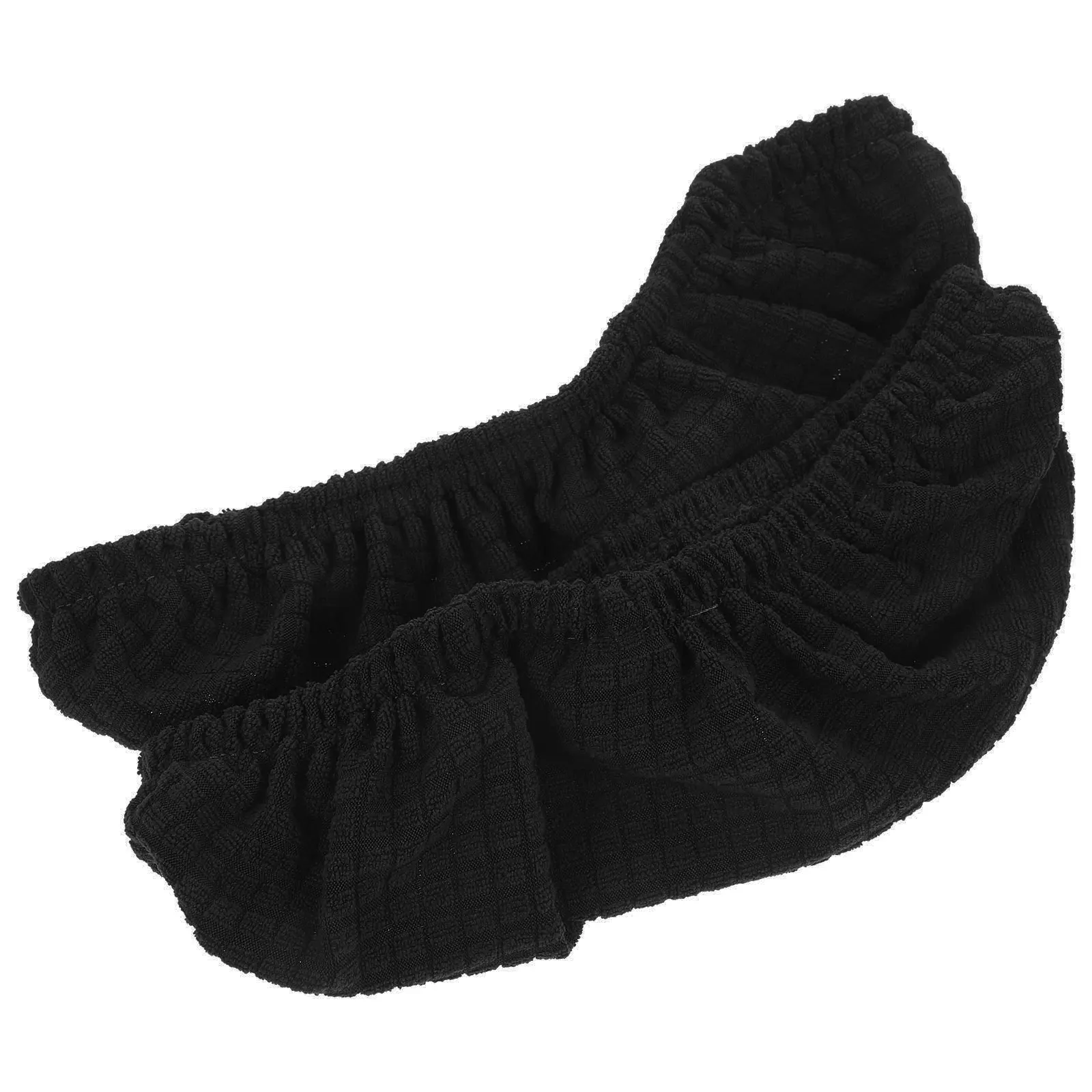 

4pcs Gaming Cover Black Short Armrest Elastic Polyester Protector Removable Dustproof Office Chair Arm Covers Gaming Chair
