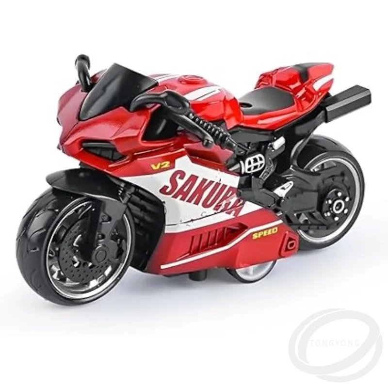

Metal Alloy Mini Motorcycle Car Toys Sakura-V2 Pull Back Speed Motorbike Racing Vehicle Figures Collection Gift for Kids Adults