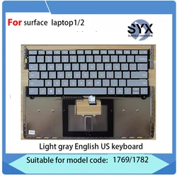 For Microsoft Surface Laptop1 Laptop2 1769 1782 Keyboard 13.5-inch Blue US Version New Original