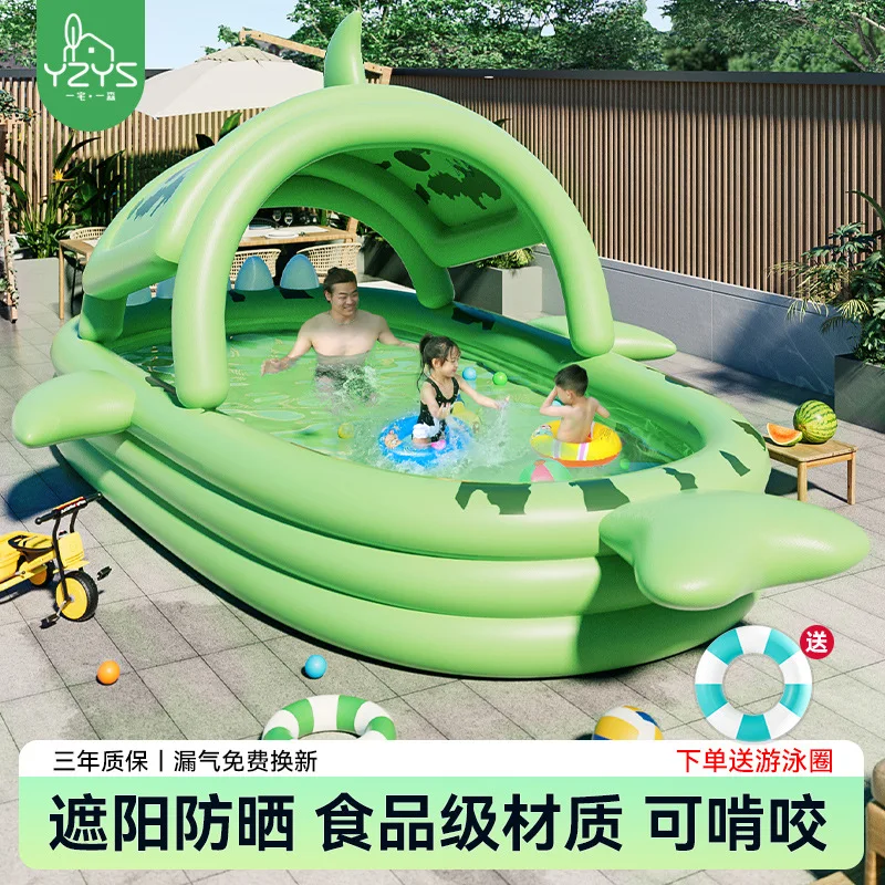 Inflatable Swimming Pool Children's Household Baby Baby Swimming Bucket Folding Adult Family Children Outdoor Large Pool