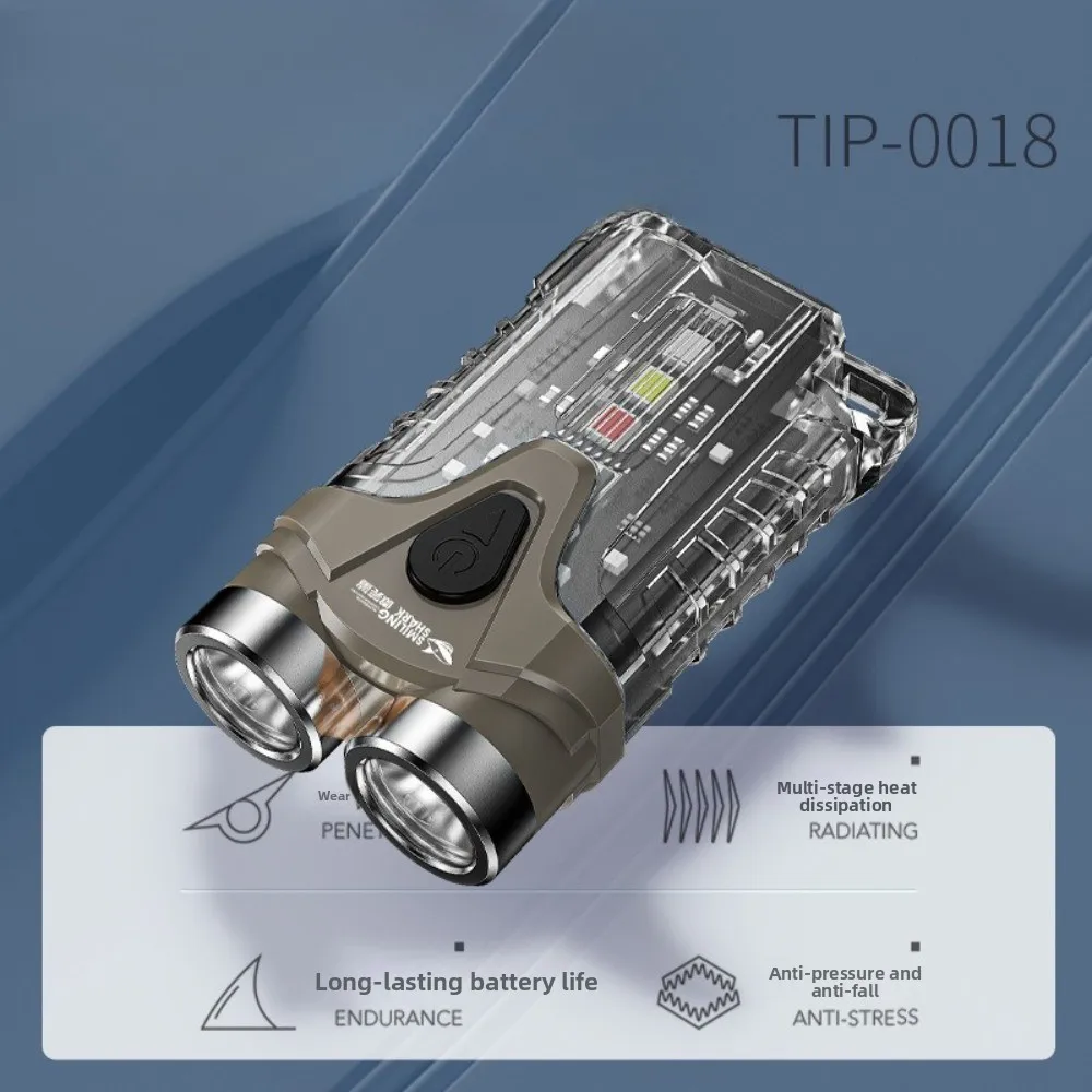 

1000LM Перезаряжаемый светодиодный фонарик Ультра яркий компактный фонарик IPX5 Водонепроницаемый Кемпинг Туризм Аварийная быстрая зарядка