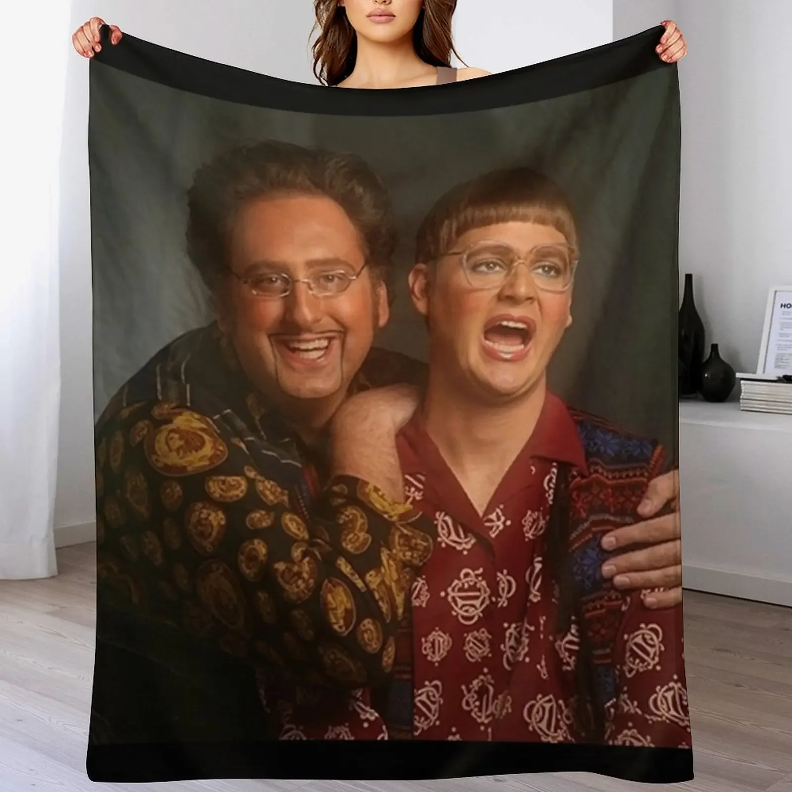 tim and eric news Throw Blanket All Season Lightweight Soft Blanket for Bed