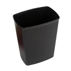 Black Trash Can Garbage Bins Car Outdoor Storage Large Capacity Waste Bucket High Japanese-style