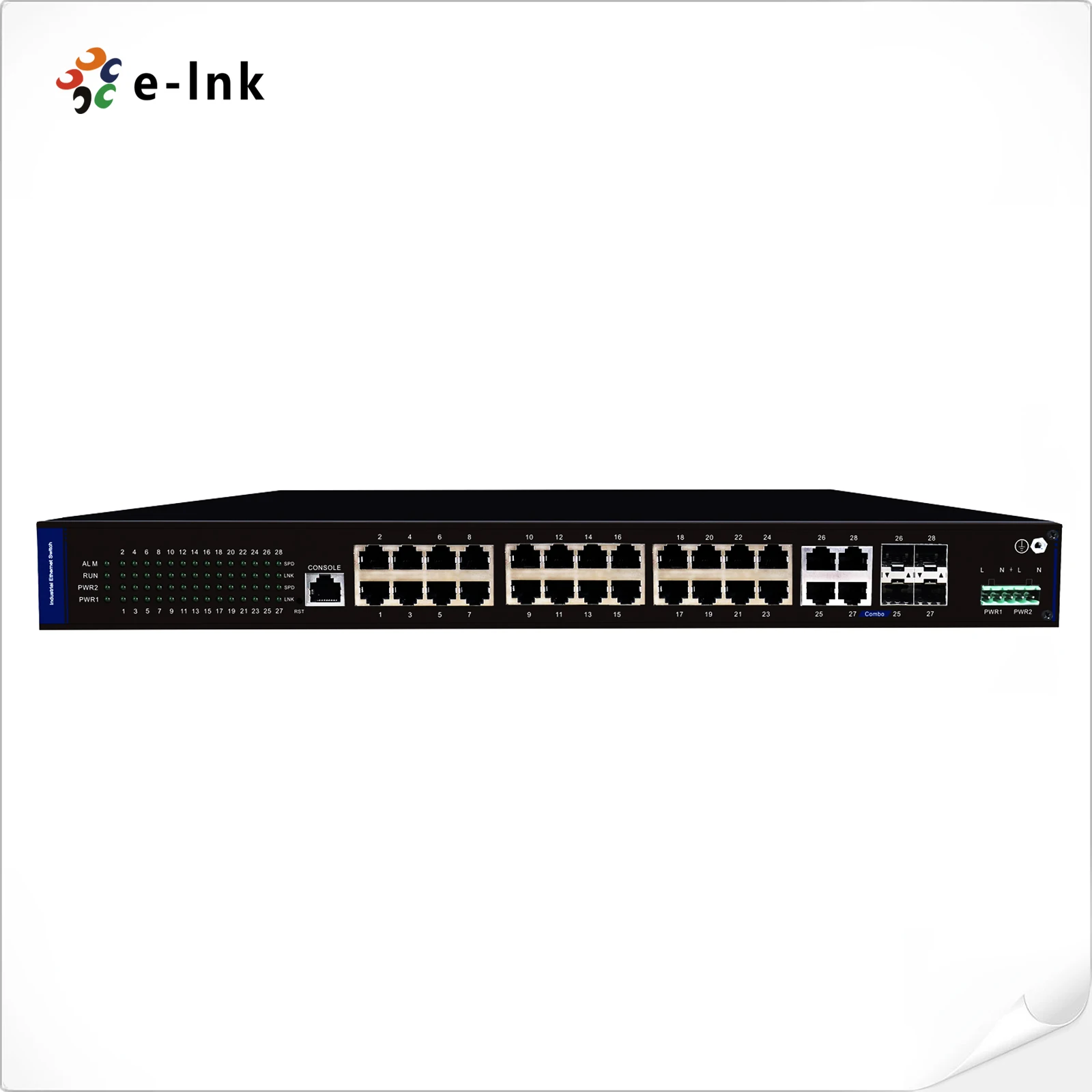 

24x10/100/1000M Gigabit Ethernet RJ45 ports + 4xTP/SFP Combo Industrial Managed Network Switch