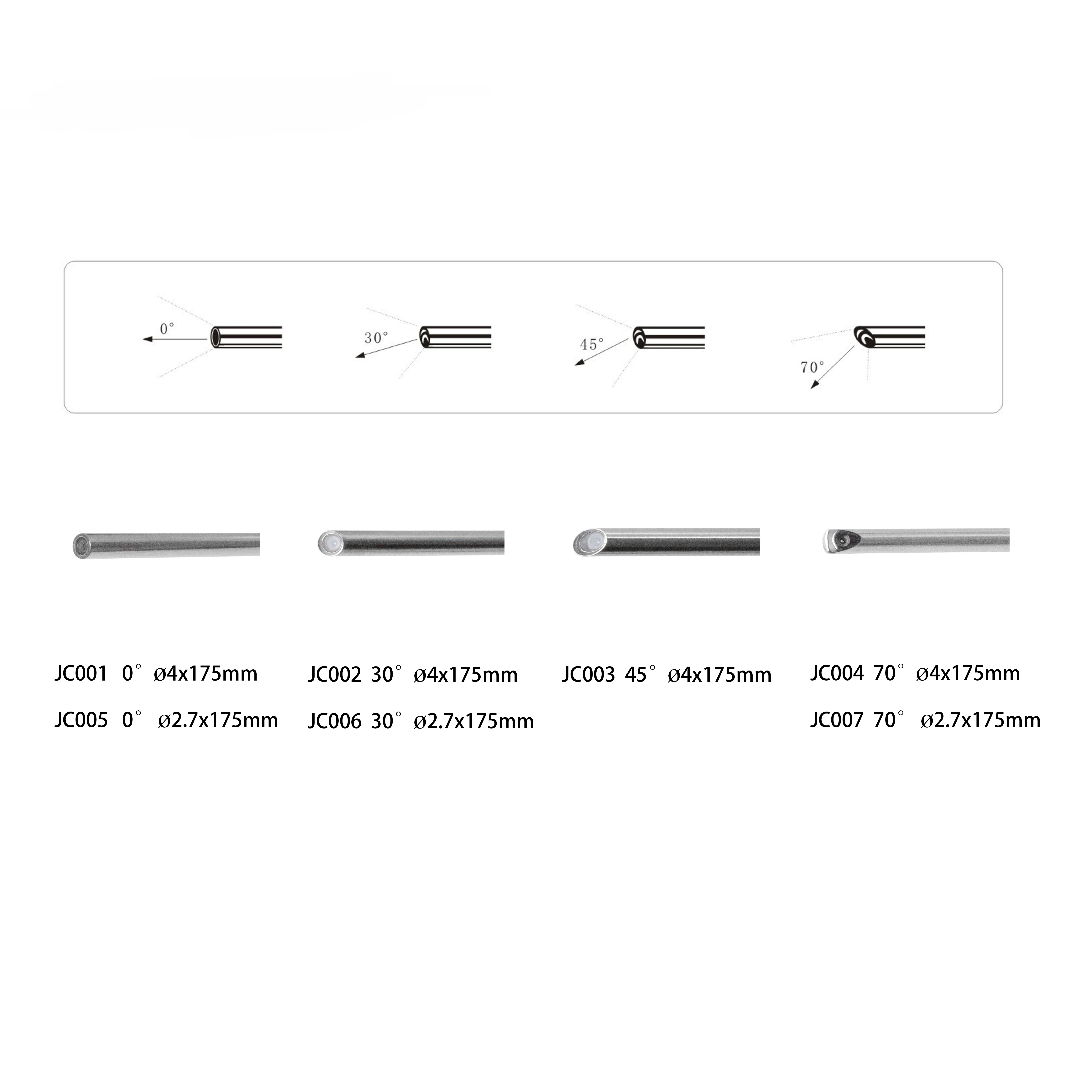Medical multi-angle sinus endoscopy 0/30/45/70 degree 2.7/4 mm * nasal examination 175 mm