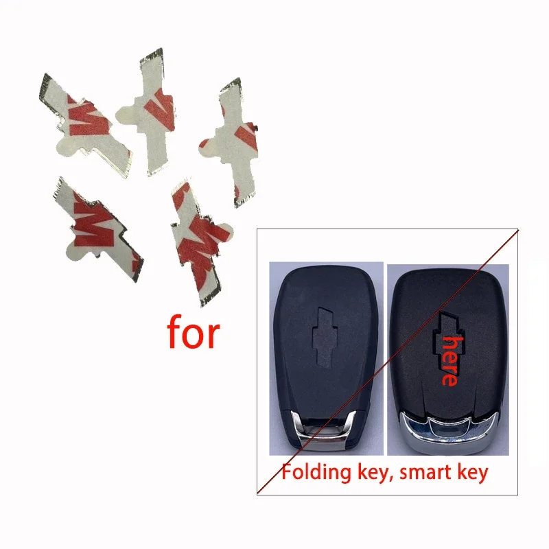 

Сменный дистанционный ключ от автомобиля, сделай сам, эмблема, логотип, наклейка для Camaro Equinox Cruze Malibu Spark 2016+, замена автомобильного ключа