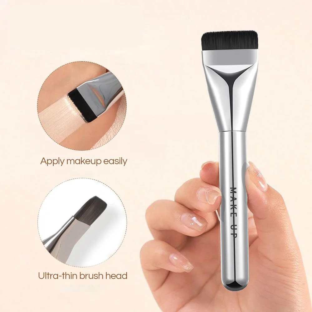 Flat Head Foundation Brush Widened Mask Brush Light Makeup Beauty Tool Smooth And Traceless Makeup Brush