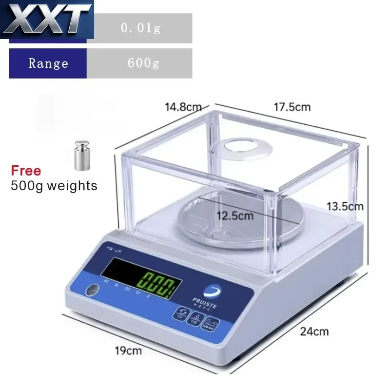 XXT Stainless Steel Digital Bench Scales Waterproof Electronic Balance Weighing Device with 0.1g 0.01g 0.001g Accuracy