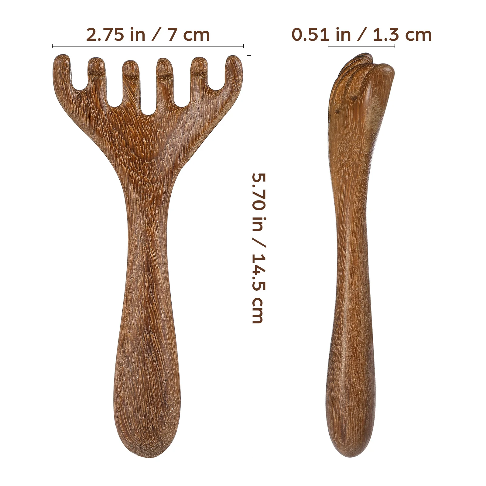 5 قطع من مشط تدليك الشعر المجوف وتصفيف الشعر وأدوات مريحة للقدم الصينية وأمشاط فروة الرأس #3