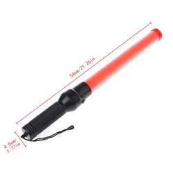 Plastic Traffic Wand  Powerful LED Flashlight Torch 3 Modes Strobe Setting Drop Shipping Support