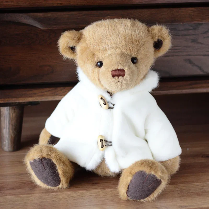 

Plush teddy bear plush stuffed animals toys with coat plush joint teddy bear doll kids toys girl birthday gift cute home decor