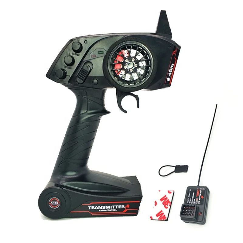 

AUSTAR AX5S 2.4G 3CH Transmitter With AX-5X Receiver for Q65 MN90 1/10 1/8 Crawler Car Axial SCX10 D90 RC Car Boat TG3 X6 X4