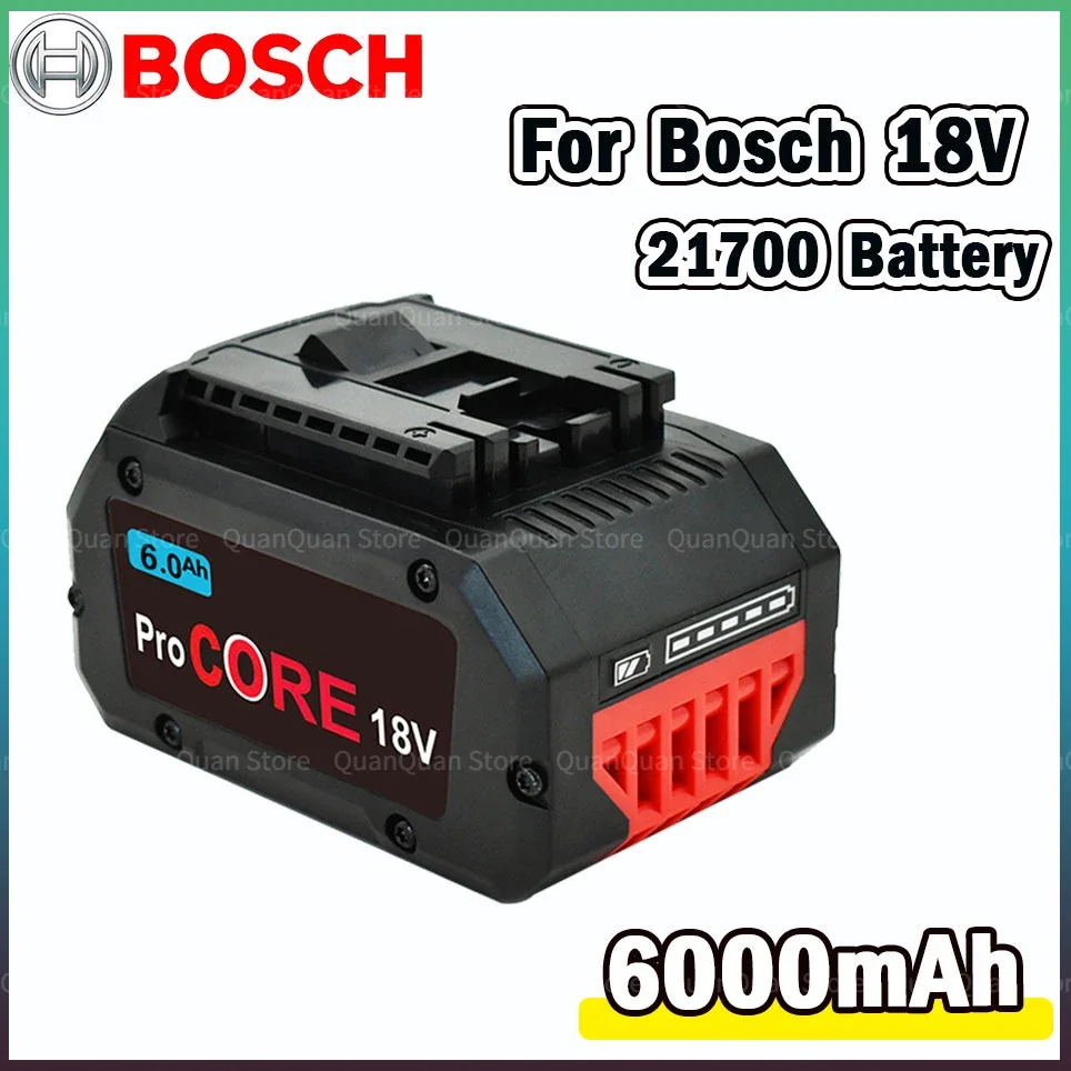 

Bosch 18V 6000MAH Professional System Cordless Tool BAT609 BAT618 GBA18V8 21700 Battery 18V 8.0Ah ProCORE Replacement Battery