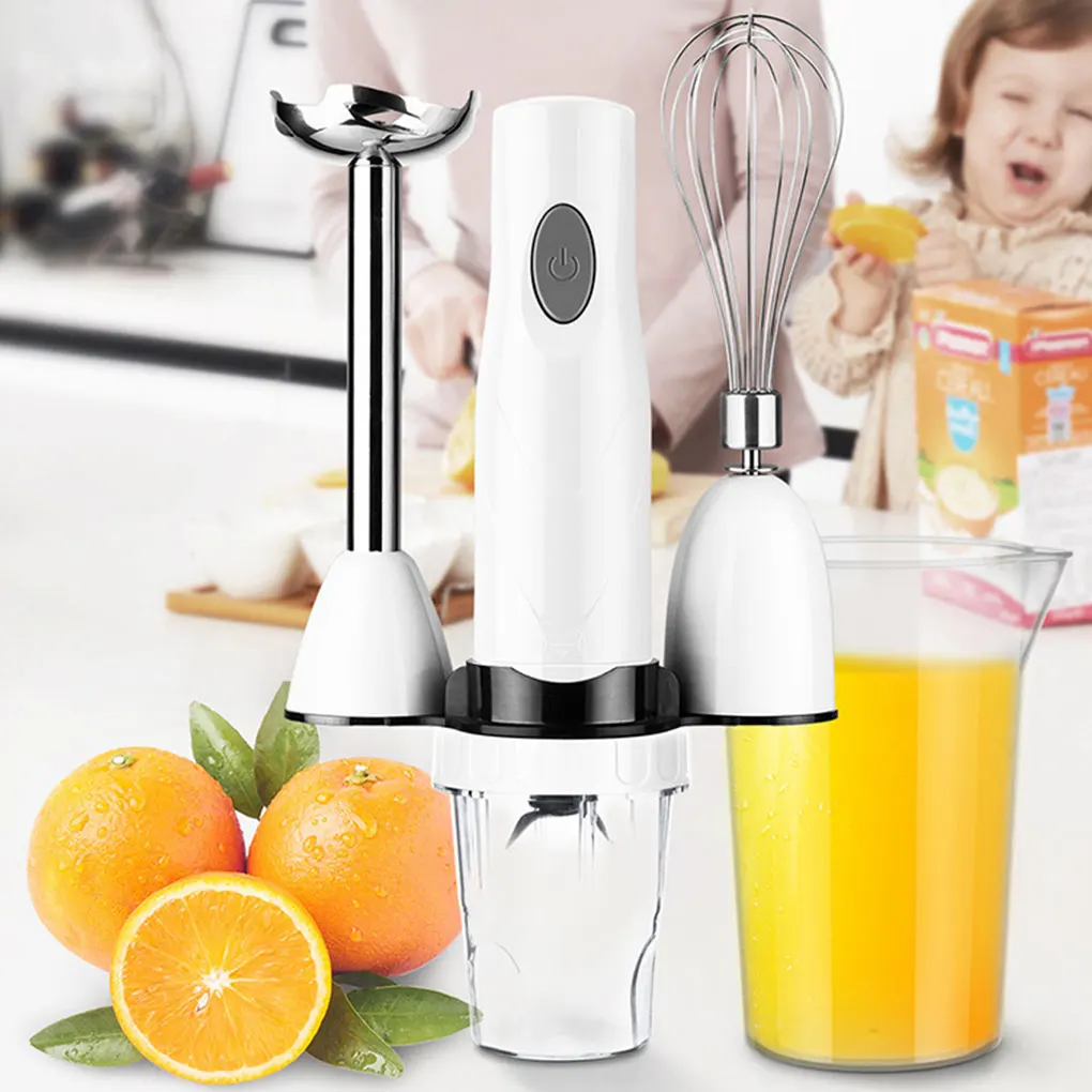 4 in 1 Portable Blender Electric Mixer Machine Juicing Meat Grinder Food Processors Cooking Stick Stirring Rod For Kitchen