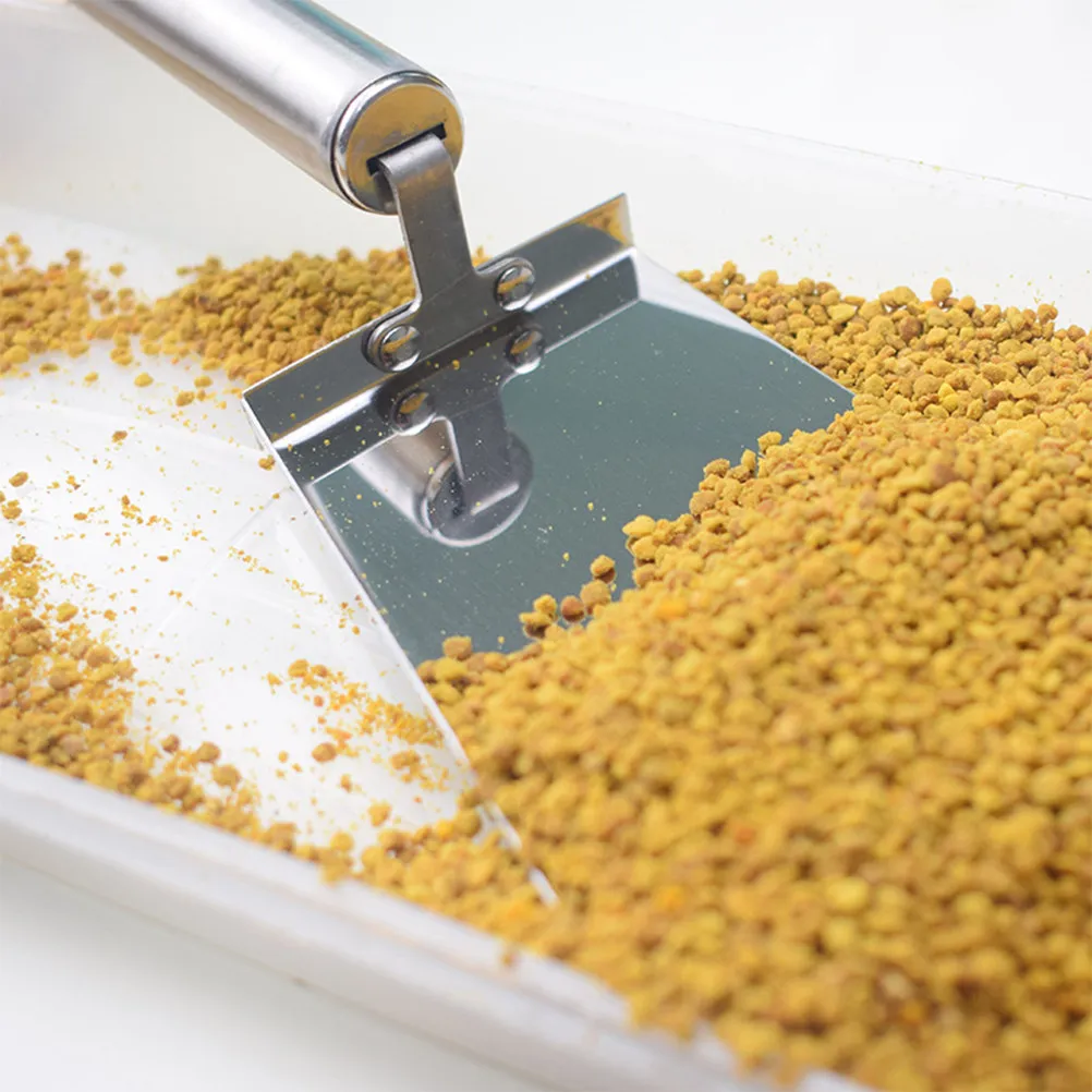 Stainless Steel Pollen Shovel Beekeeping Cleaning Tool Professional Honey Extractor Hive Scraper Rust Resistant