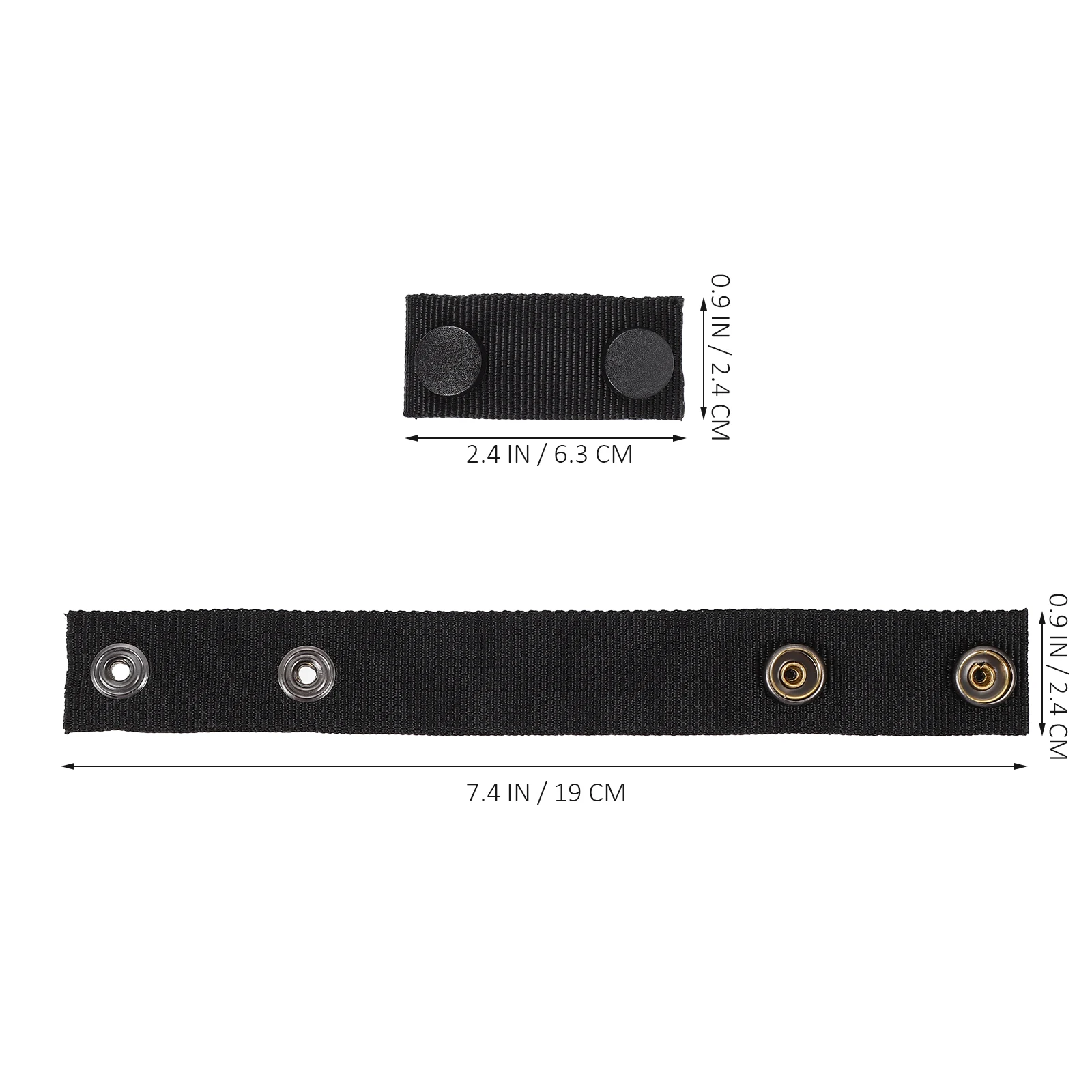 

5pcs Tactical Belt Buckle Nylon Duty Belt Keepers Snap Closure For Camping Hiking Outdoor Security Construction Webbing Retainer