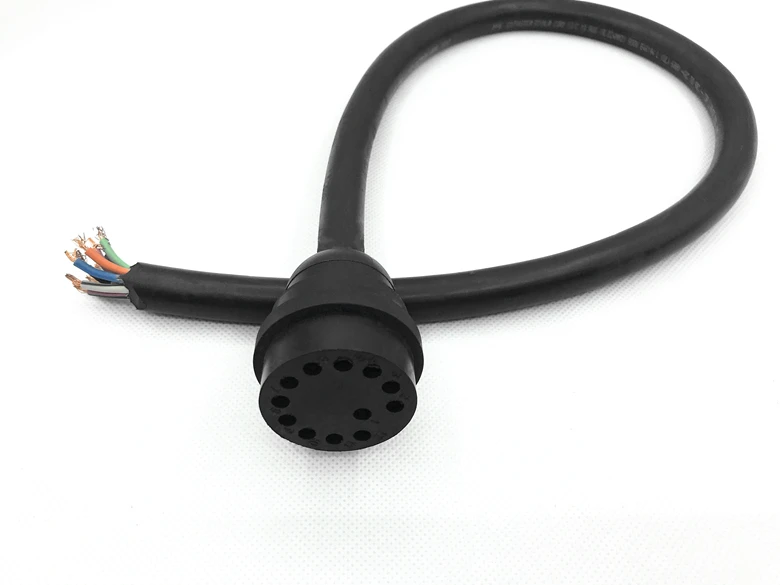 BH12F 12 Pin Standard Round Bulkhead Female Subsea Connector IP68 600V 10A SubConn-Compatible for ROV AUV