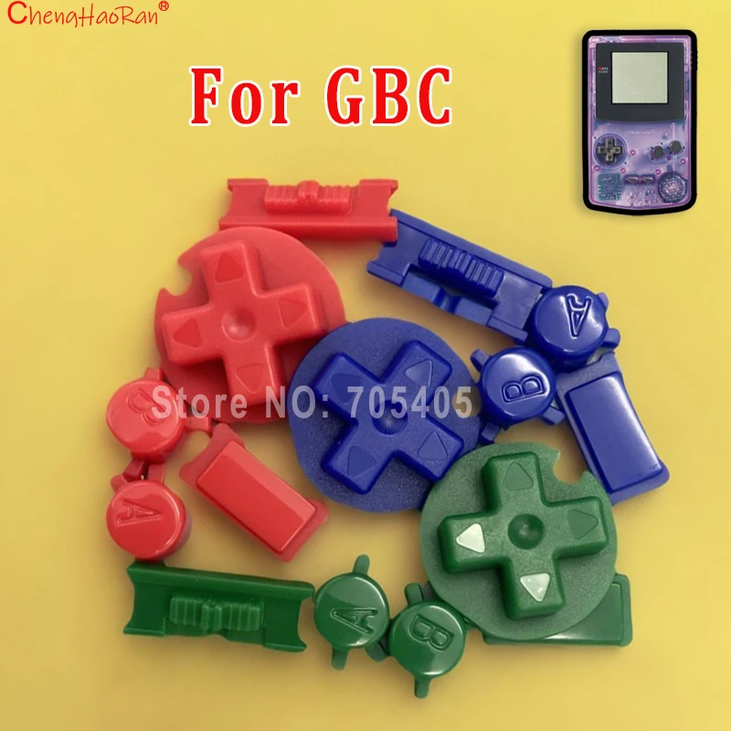 1Set High Quality Buttons For Game Boy Color GBC Changing Game Console Color AB Buttons 4in1 Repair Replacement Keys