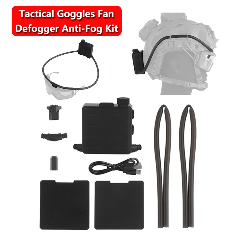 新しいタクティカルゴーグルファンデフォッガー曇り止めキットアイウェアエアデフォグエアソフト射撃モトクロススキー登山クリアビジョン用