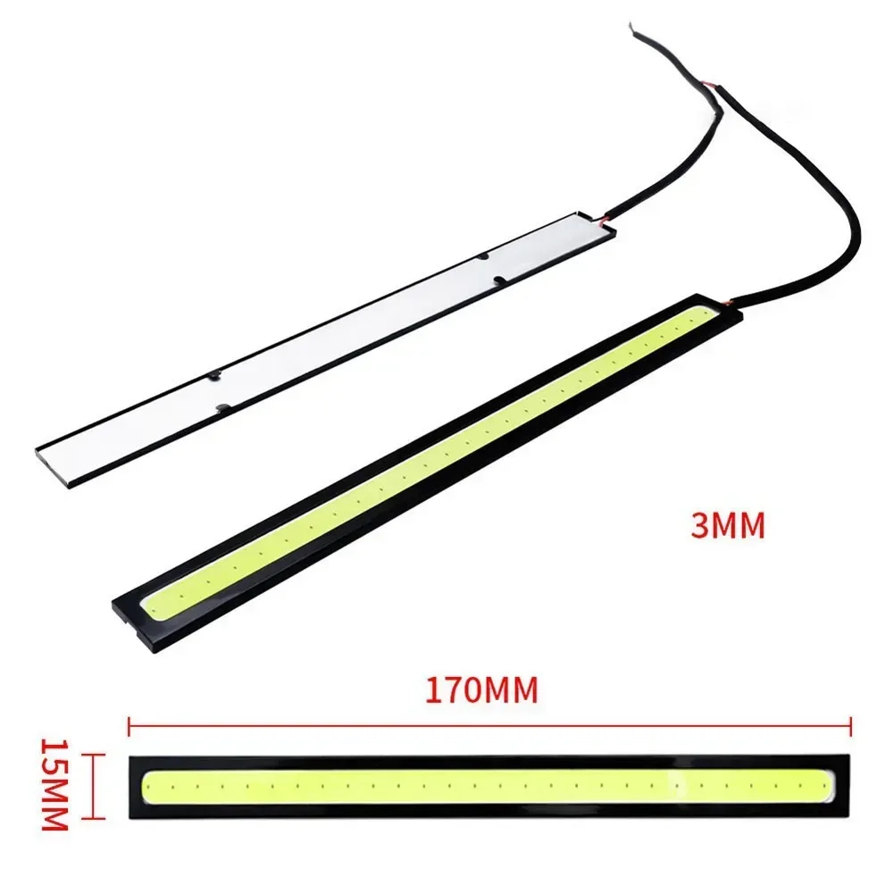 2*COB LED light Bar Lamp External Lights Auto Waterproof Car Styling Daytime Driving Fog Lights Vehicle Running Light Car Parts image 6