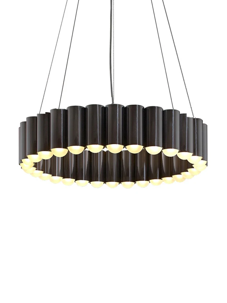 

Postmodern Circle Luminaire Black Pendant Lights Home Hanging Lamp LED Suspension Lighting Ceiling Dining Room Deco Lustres