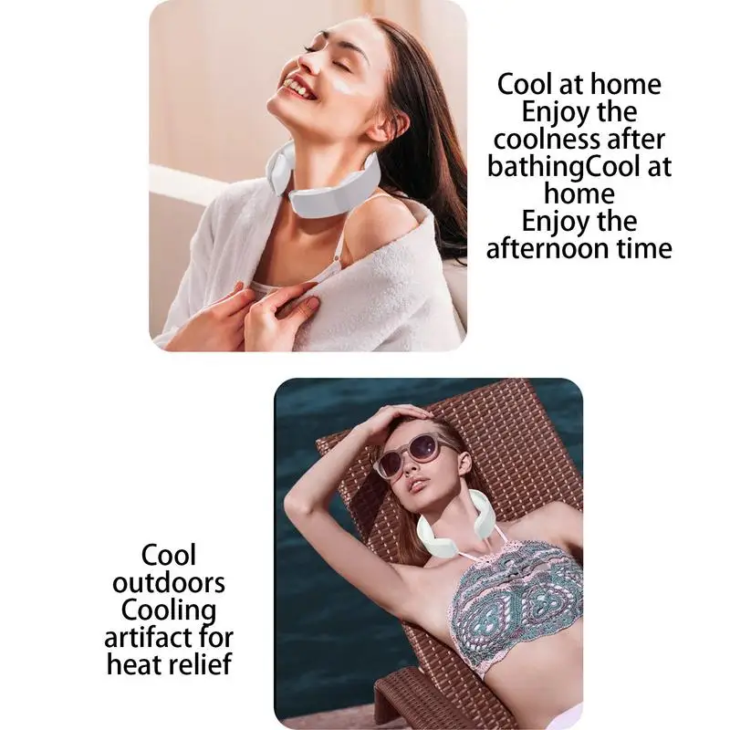 Cooling Ring Around Neck Flexible Wearable Personal Cooling Tube Long Lasting Reusable Hands-Free Cooling Neck Pack For Outdoor