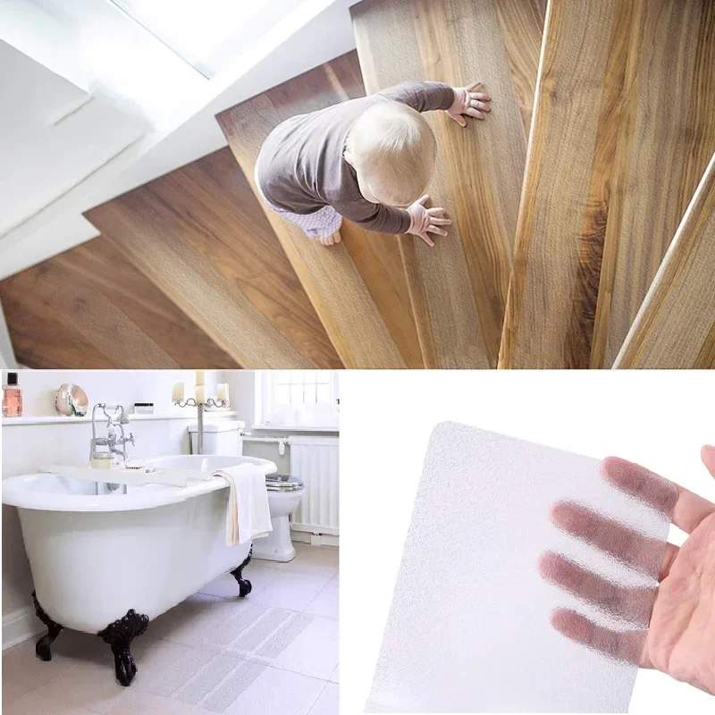 Big Size Bathroom Anti Slip Stickers Non Slip Stair Mat Children Safety Protector Bath Safety Strips Waterproof Bathtub Sticker