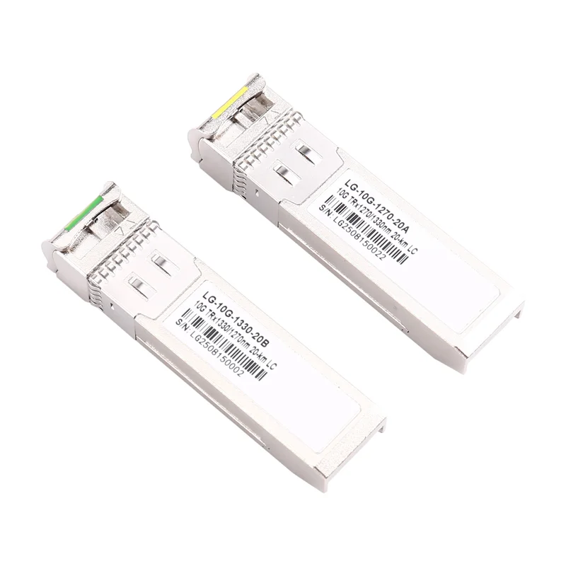 10G BIDI LC SFP+ Module 1270/1330Nm Single Mode 20KM Fiber Optic Module For HORACO Switch