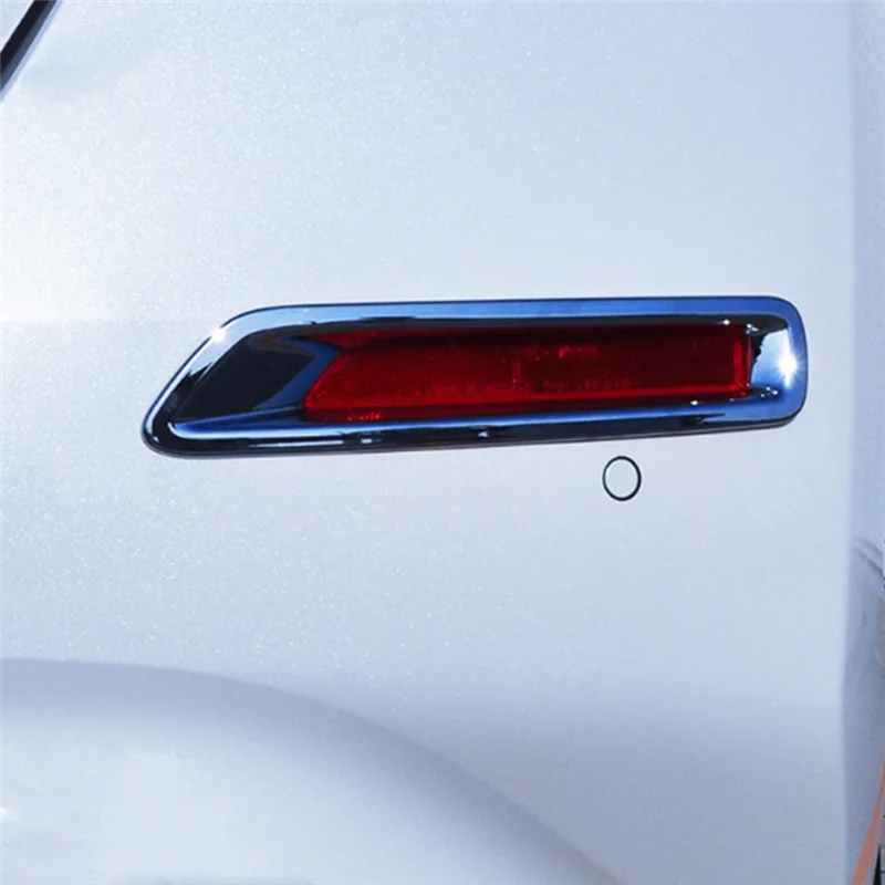

For Nissan Leaf ZE1 Car Rear Tail Fog Light Cover Frame Trim Fog Lamp-A77Q