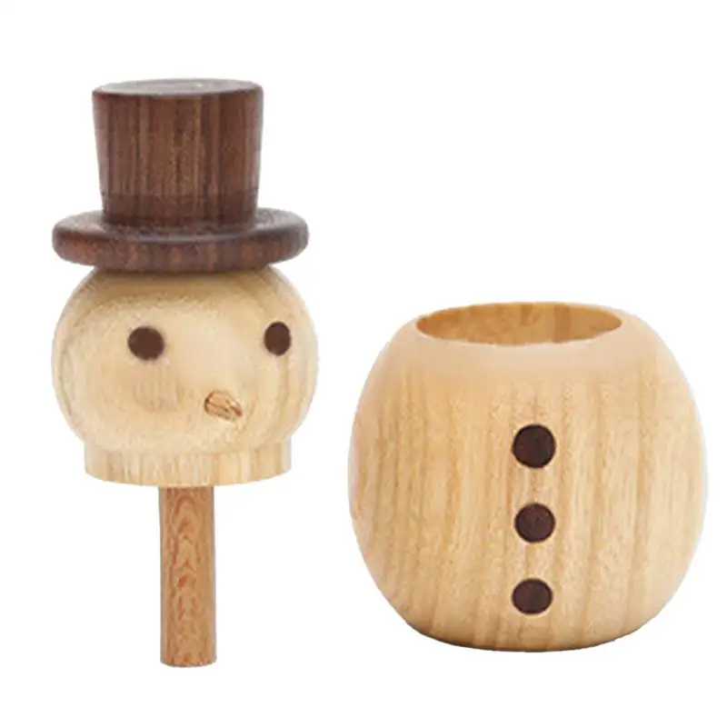 Wood Scent Diffuser Snowman Car Wood Diffuser Festive Christmas Scent Diffuser Aromatherapy Fragrant Wood Diffuser For Car