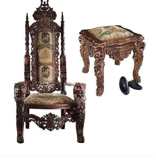 Antique Lion King Throne Chairs for Wedding Rental