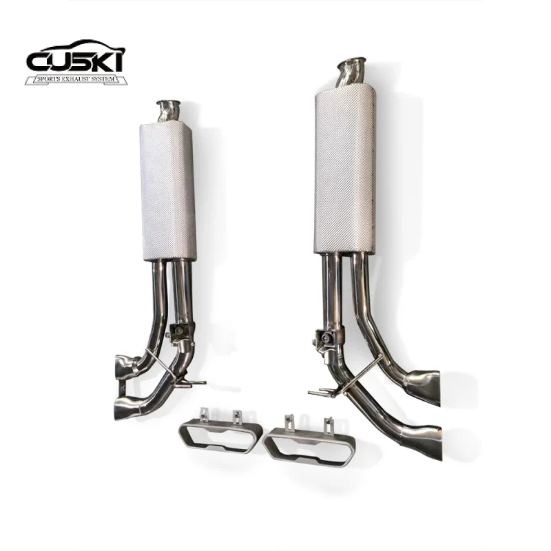 Exhaust with square tip for Mercedes Benz G500 G63 G65 W464 Muffler Catback Exhaust Car Tuning Accessories