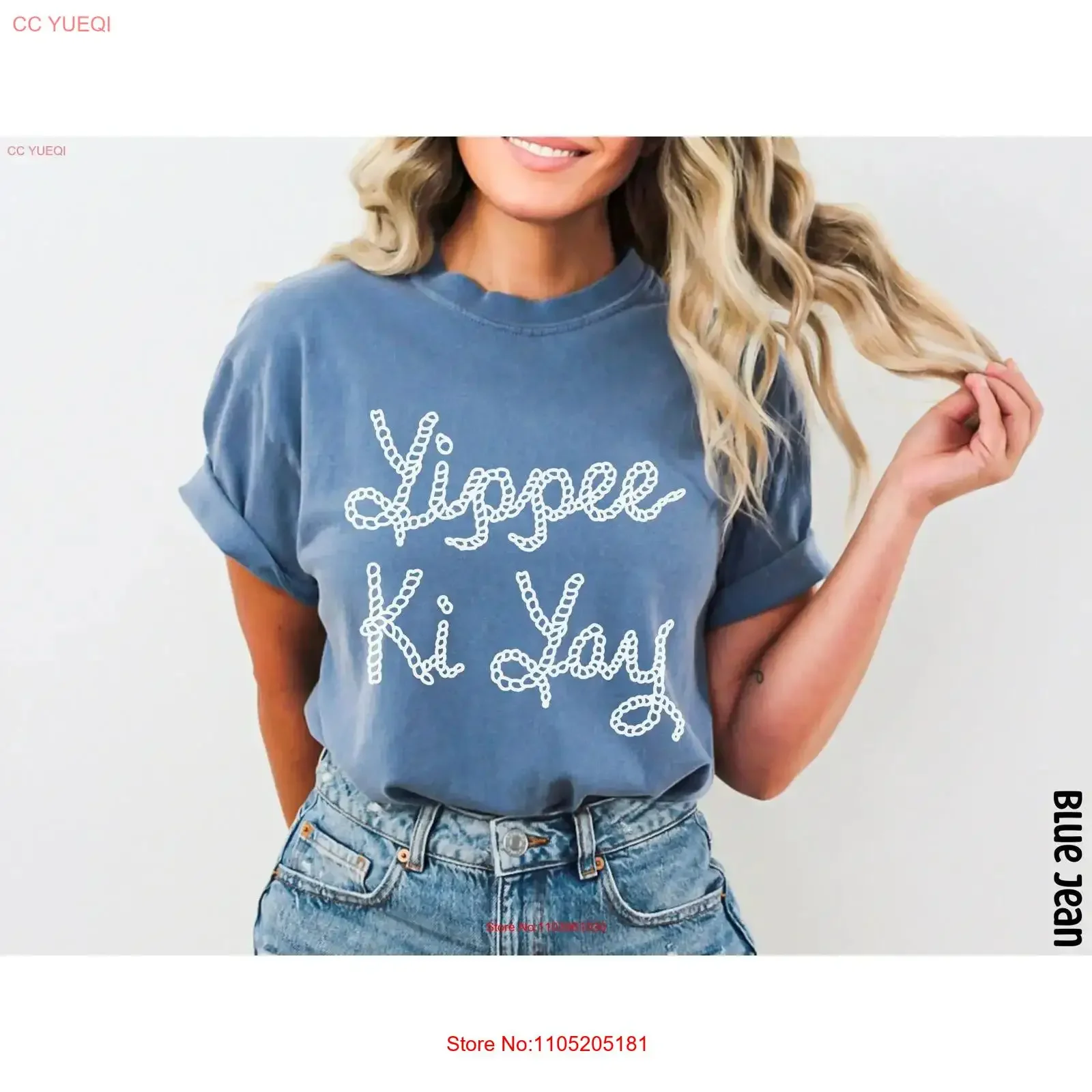 Yippee Ki Yay T Shirt Cute Western Outfits Cowgirl Rodeo Country Music Trendy For Girl vintage Washed fashion Stylish homme