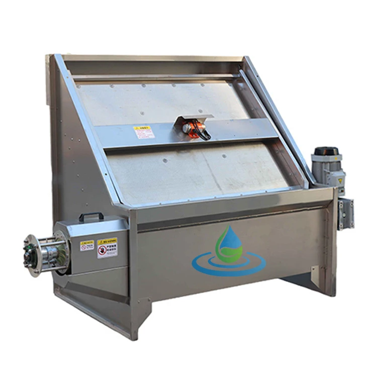 Farm chicken and duck manure dehydrator /Factory inclined screen solid-liquid separator Cow and pig manure dry and wet separator