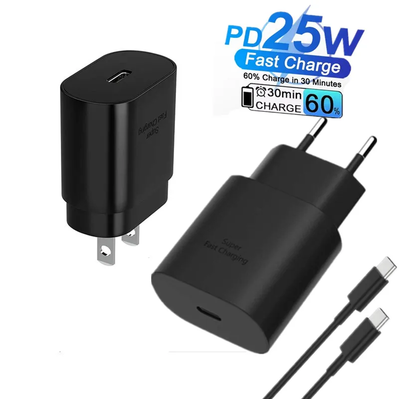 25 Вт PD 9V2.22A TYPE C Сверхбыстрое зарядное устройство USB C Адаптер питания Кабель Cargador для Samsung Galaxy S24 S23 S22 Note 20 10 Ultra A54