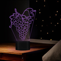 Nighdn Children Night Light for the Night Grape LED USB Bedside Lamp Nightlight Home Room Decor Birthday Gift for Kids Boys Girl