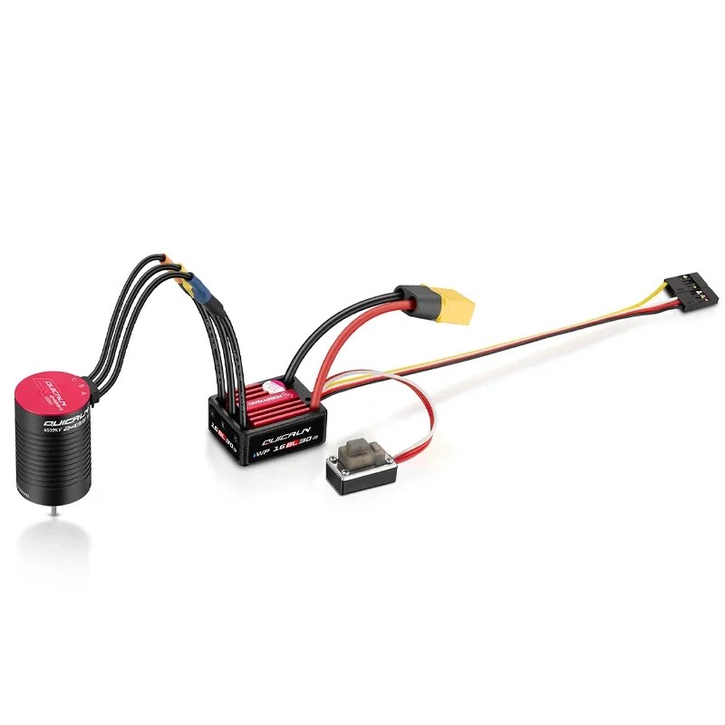 

Hobbywing QuicRun WP 16BL30 G2 30A Waterproof Sensorless Brushless ESC T/XT60/Tamiya for 1/18 1/16 RC Car on-Road Racing Model