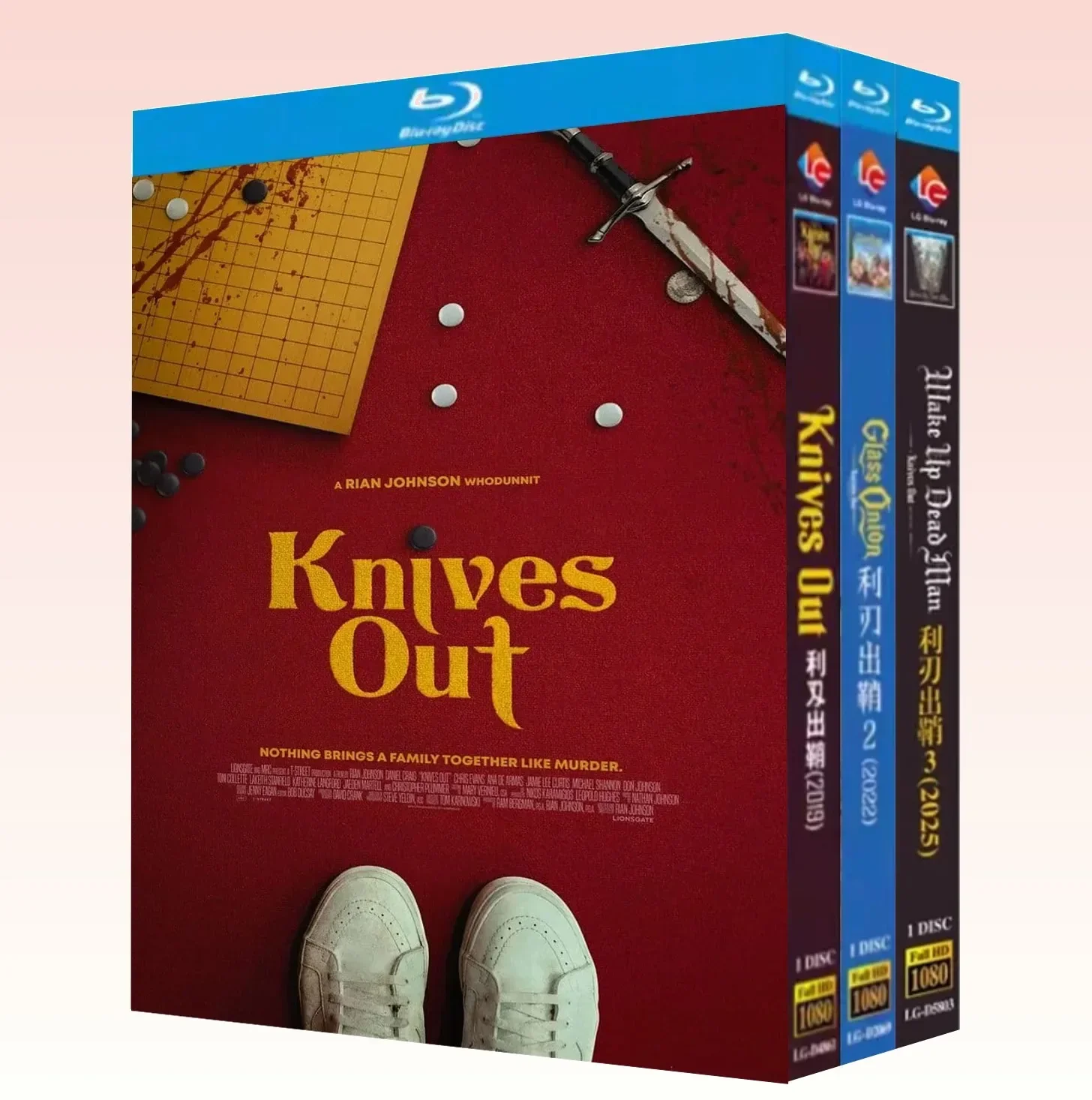 Knives Out 1-3 (2019-2025) 3-Disc Blu-ray High Definition BD YIHUI