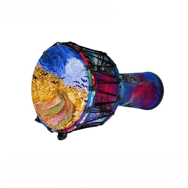 

Art African Drum Professional Performance Stage Performance 10 Inch Adult Beginner Hand Clapping Drum Instrument