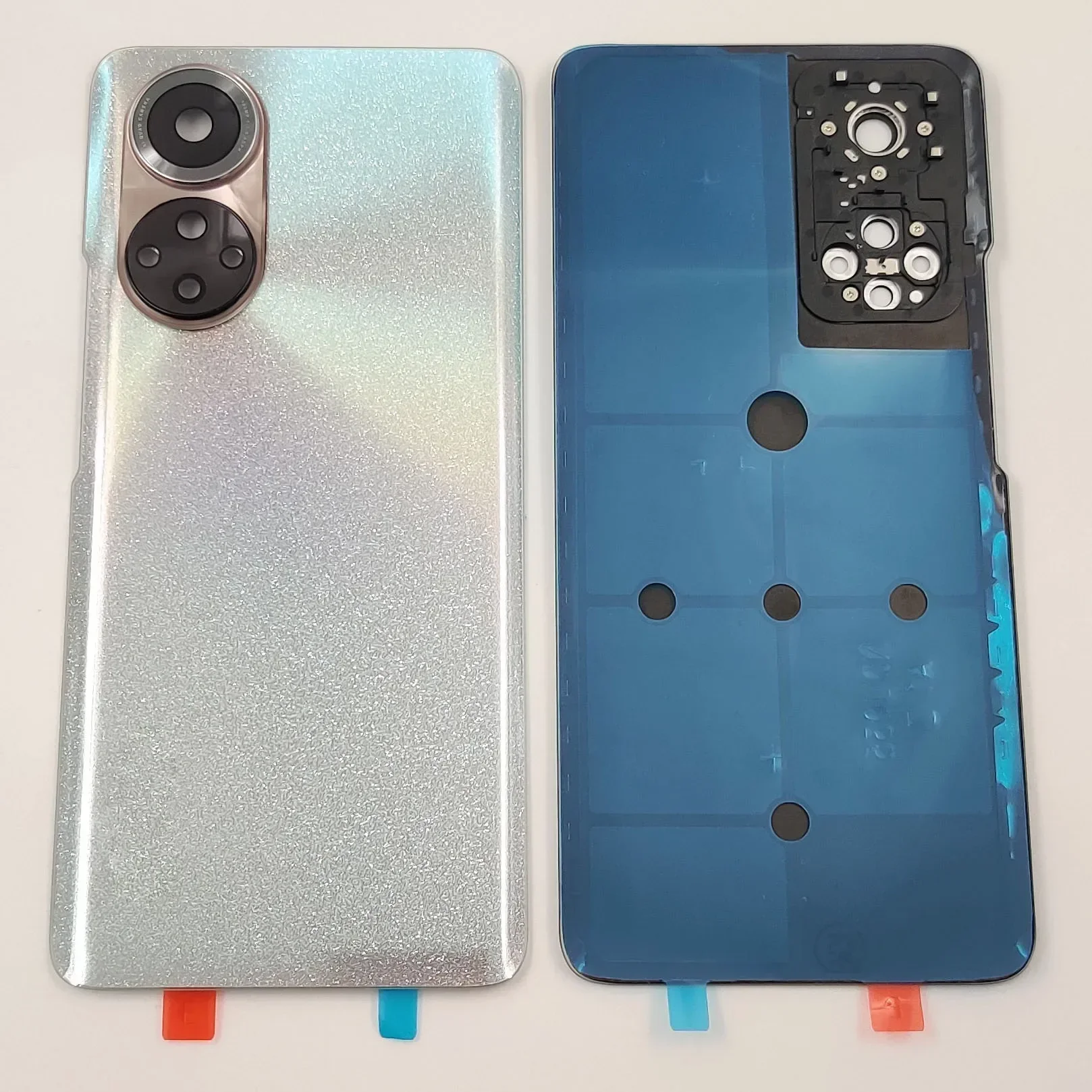 A+++ Glass Back Lid Door For Huawei Honor 50 Hard Battery Cover Rear Housing Panel Case Shell With Camera Lens Adhesive Glue