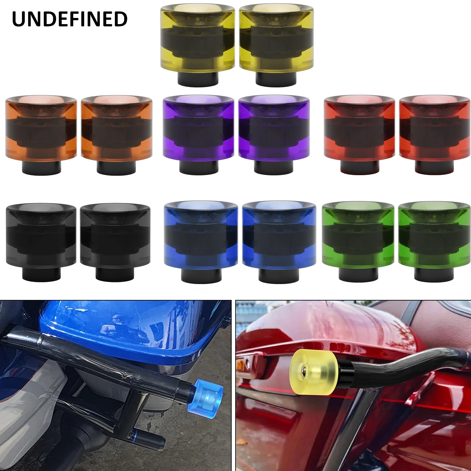 

1 Pair Crash Bar Protector Ball Motorcycle Engine Guard Saddlebag Bumpers Ball M12 For Harley Touring Softail Sportster XL Dyna