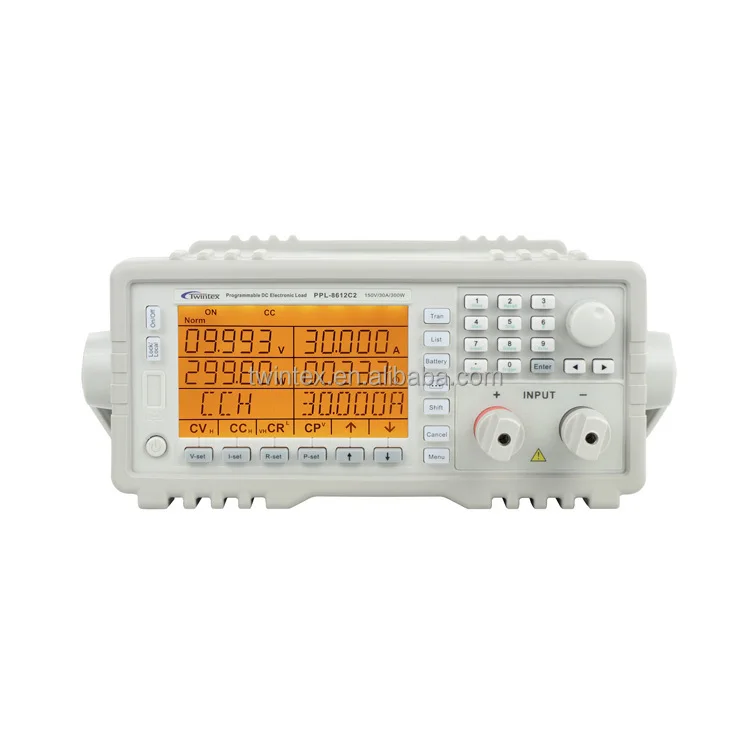 

Twintex PPL-8611C2 Adjustable Capacity Test 150W 150V 30A Programmable DC Electronic Battery Load Tester Digital