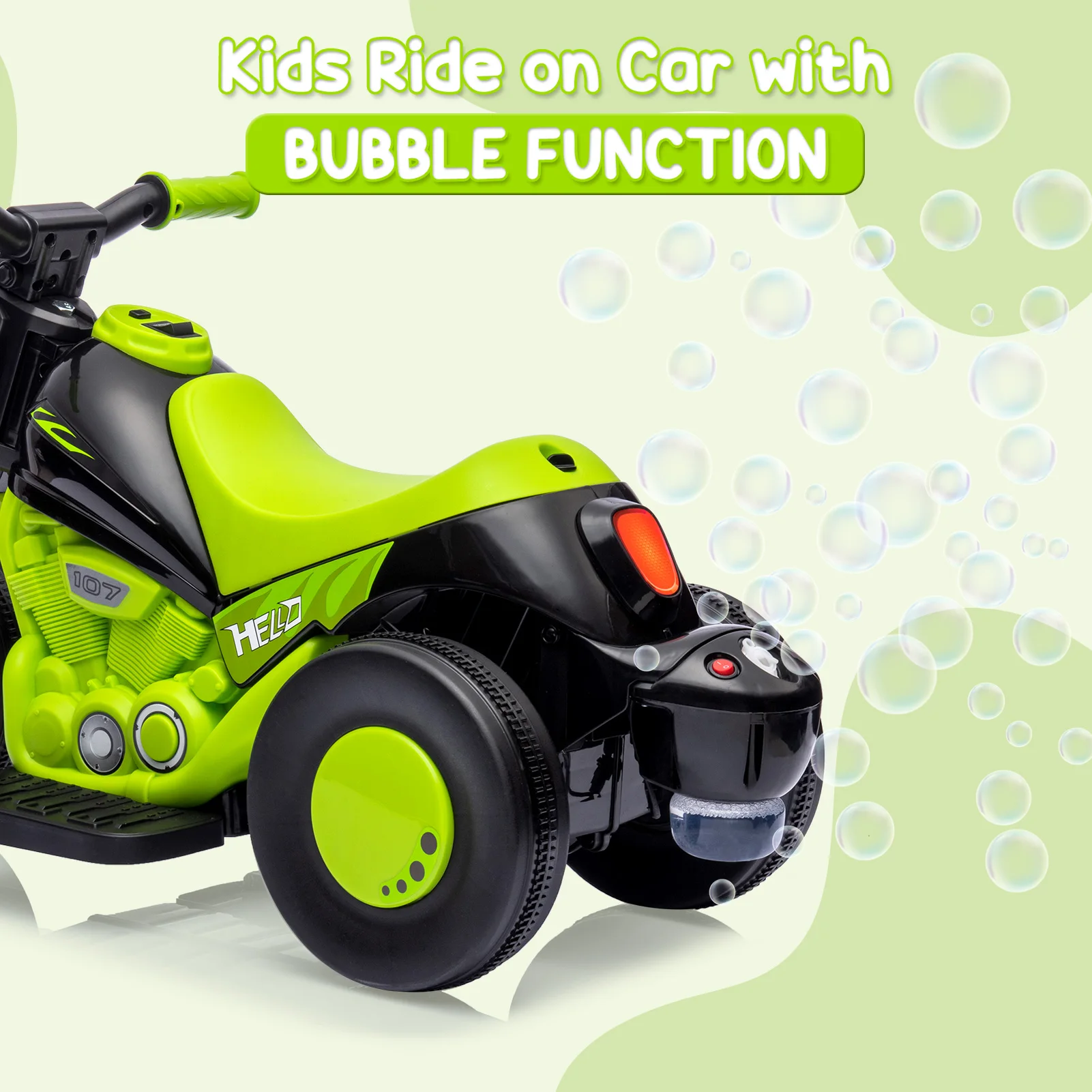 bubble machine ride-on toy for toddlers