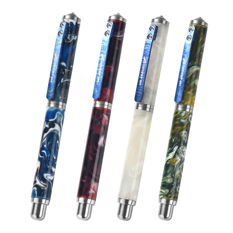 Portable Resin Titanium Alloy Multi-Function Tactical Pen Outdoor Business Gift Ideal for Signature