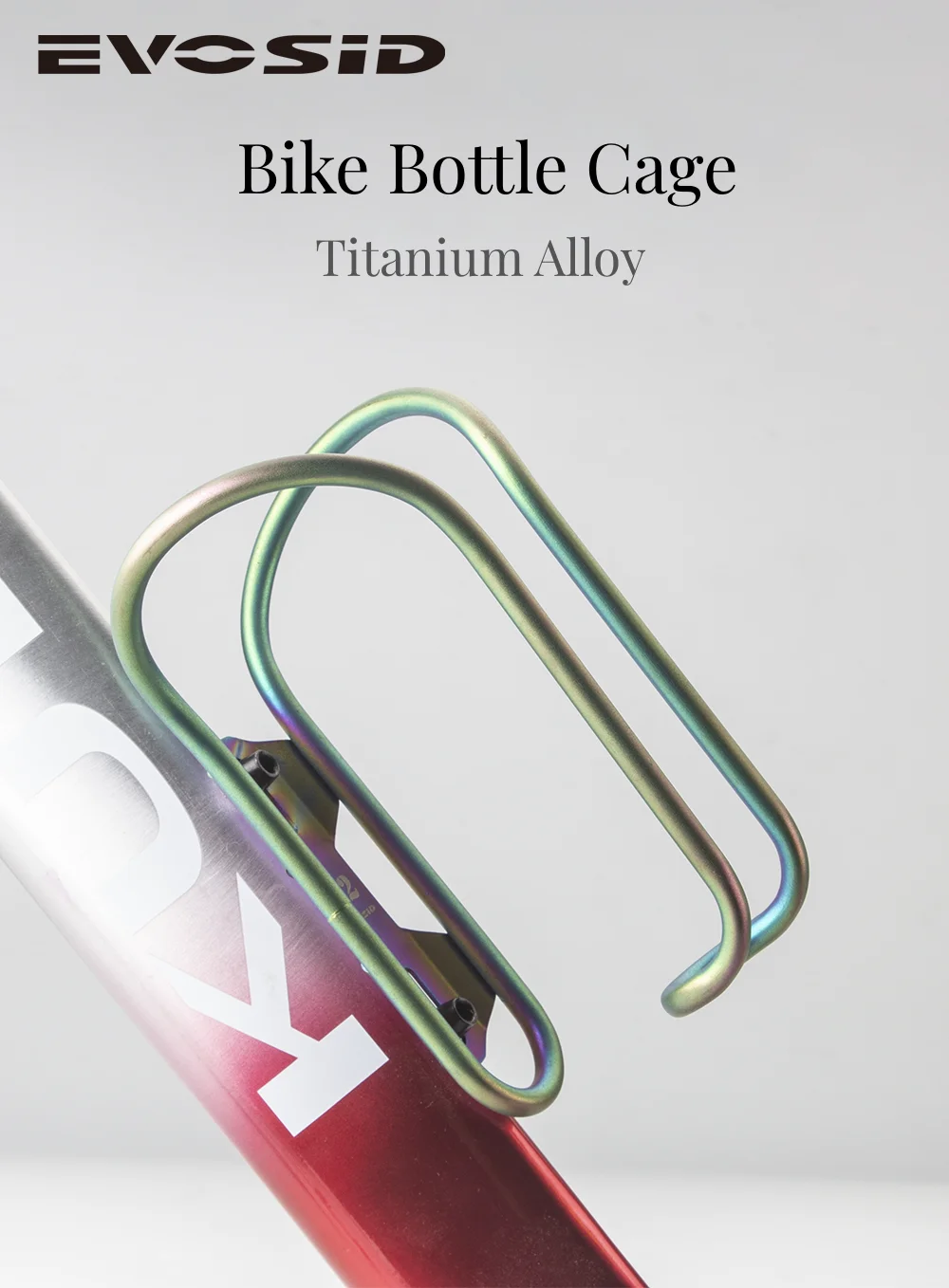 MTB 25g Flasche Käfig Titan Legierung Ultraleicht Flasche Käfig Für MTB Rennrad Klapp Fahrrad Wasserkocher Flasche Halter BMX fahrrad Teile – Detail 1