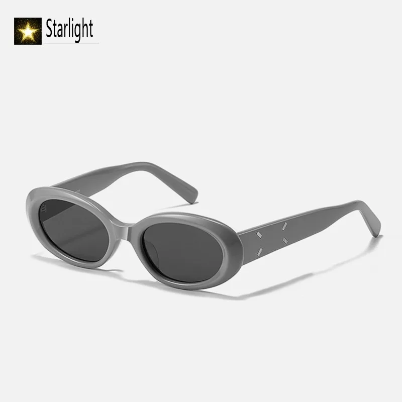 

Солнцезащитные очки 2026 из серого ацетата, женские, в форме кошачьего глаза, с защитой UV400, ретро-очки, стильные очки для женщин и мужчин, для активного отдыха, путешествий, 142 мм