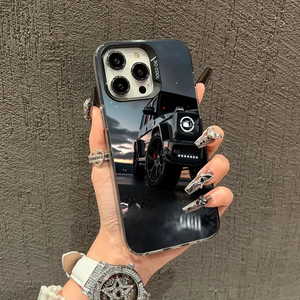 

Cool Car Design Phone Case Suitable for iPhone 16, 17, 15, 14, 13, 12, 11 Pro/Max/Plus Anti Drop and Anti Shock Back Cover