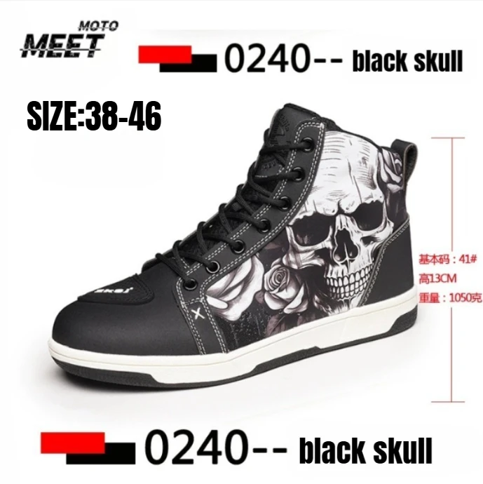

Motorcycle Boots Motos Riders Protective Boots Waterproof Non-slip Motocross Mountain Racing Shoes Casual Shoes