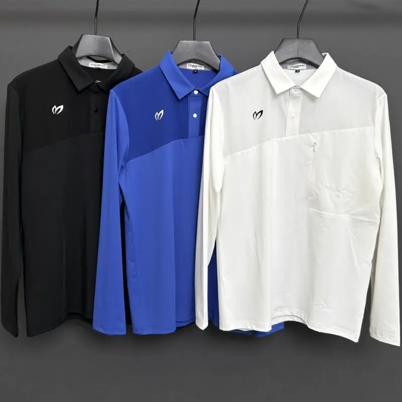 

New Golf Apparel Men's Long-Sleeve T-Shirt Breathable, Quick-Dry, Versatile Outdoor Casual Sports Top